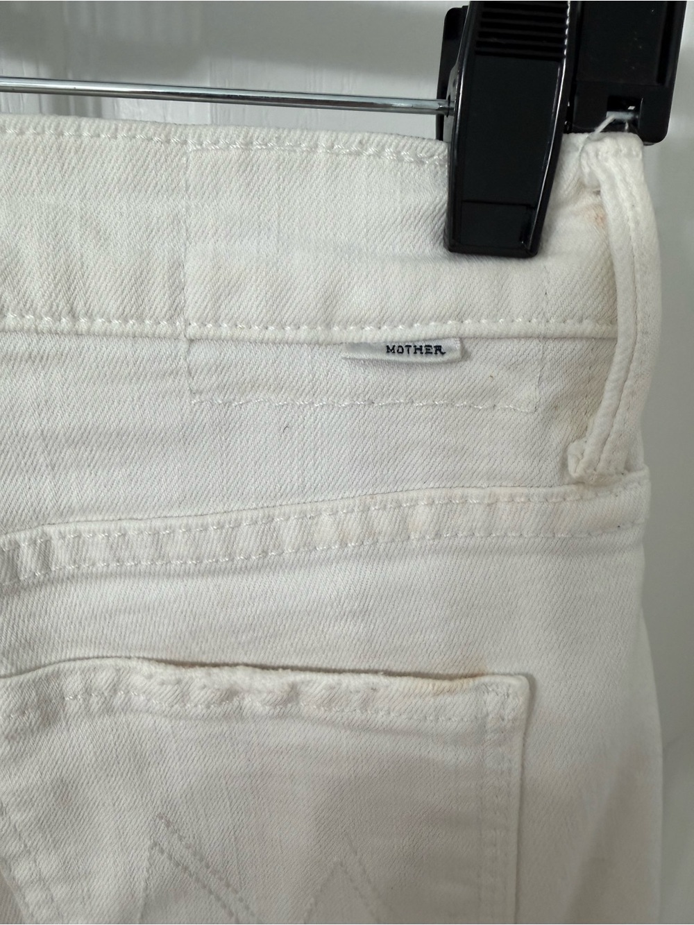 Mother Size 25 White High-Rise Flare Jeans - Picture 4 of 6